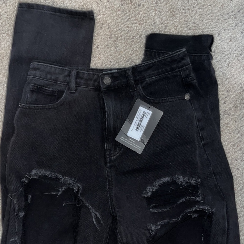 high waisted jeans